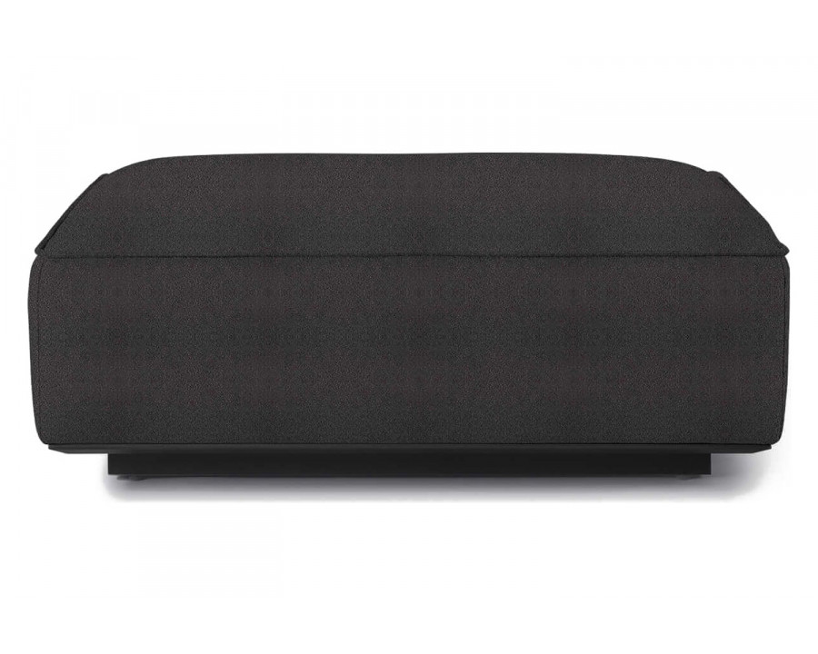 Harbour Santorini Outdoor Ottoman - Aluminum Asteroid, Riviera Slate