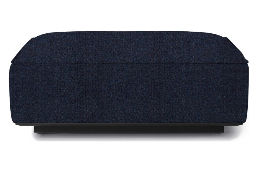 Harbour™ Santorini Outdoor Ottoman - Aluminum Asteroid, Siesta Indigo