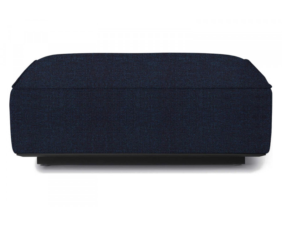 Harbour Santorini Outdoor Ottoman - Aluminum Asteroid, Siesta Indigo