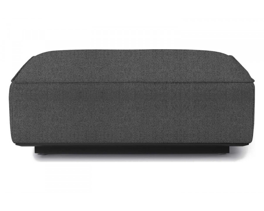 Harbour Santorini Outdoor Ottoman - Aluminum Asteroid, Siesta Slate