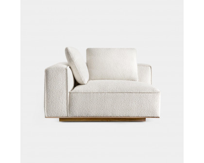 Harbour Santorini Return Left - Oak Natural, Boucle Ivory