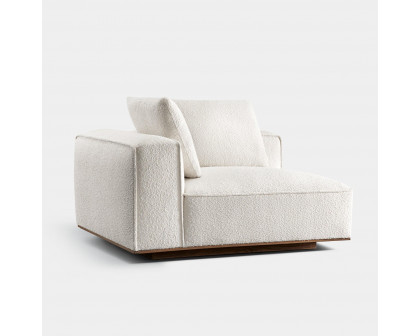 Harbour Santorini Return Left - Oak Natural, Boucle Ivory