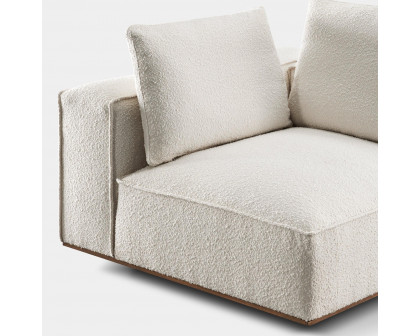 Harbour Santorini Return Left - Oak Natural, Boucle Ivory