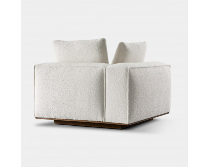 Harbour Santorini Corner Left - Oak Natural, Harbour Belgian Linen White