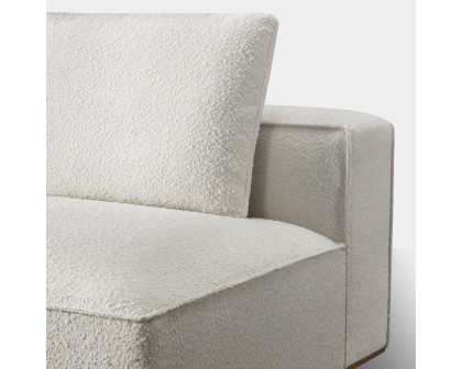 Harbour Santorini Armless Single - Oak Natural, Harbour Belgian Linen Natural