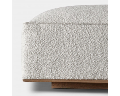 Harbour™ Santorini Ottoman - Oak Brown, Boucle Natural