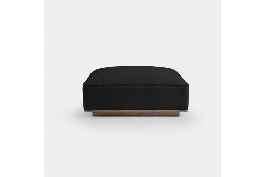 Harbour™ Santorini Ottoman - Oak Brown, Boucle Stone