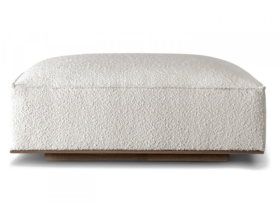 Harbour Santorini Ottoman - Oak Natural, Boucle Ivory