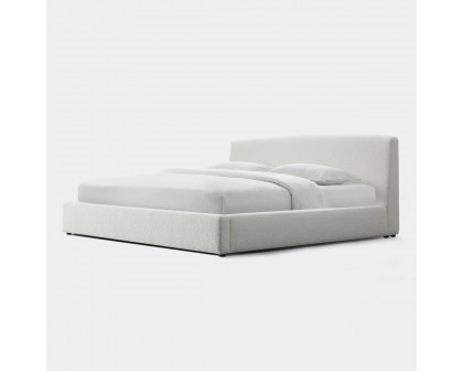 Harbour Santorini Queen Bed - Boucle Ivory