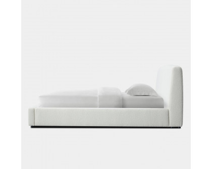 Harbour Santorini Queen Bed - Boucle Ivory