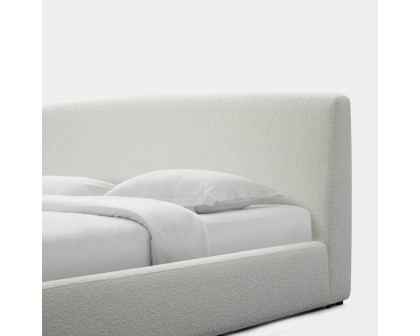 Harbour Santorini Queen Bed - Boucle Ivory