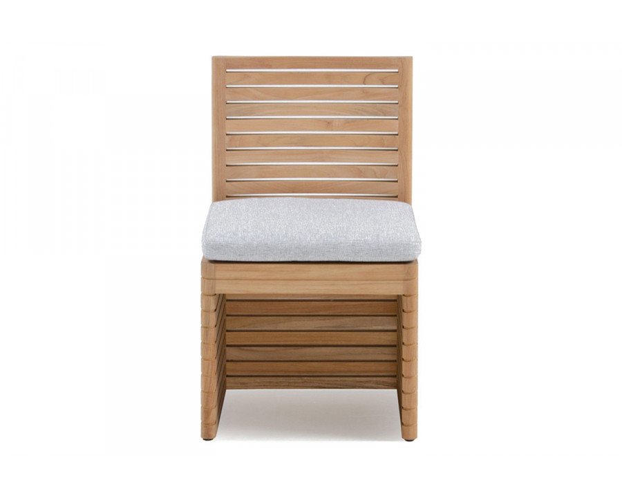 Harbour Tahiti Armless Dining Chair - Teak Natural, Copacabana Sand