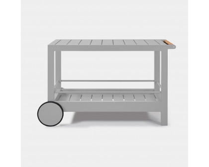 Harbour Tavola Slatted Bar Cart - Aluminum Asteroid