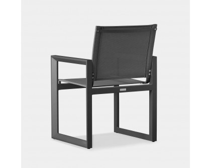 Harbour Vaucluse Dining Chair - Aluminum Asteroid, Batyline Silver