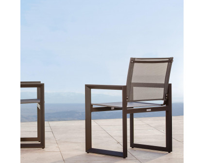 Harbour Vaucluse Dining Chair - Aluminum Asteroid, Batyline Silver