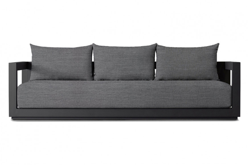 Harbour™ Vaucluse 3 Seat Sofa - Aluminum Asteroid, Lisos Piedra