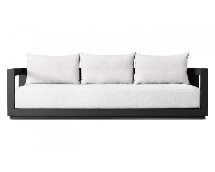 Harbour Vaucluse 3 Seat Sofa - Aluminum Asteroid, Panama Blanco