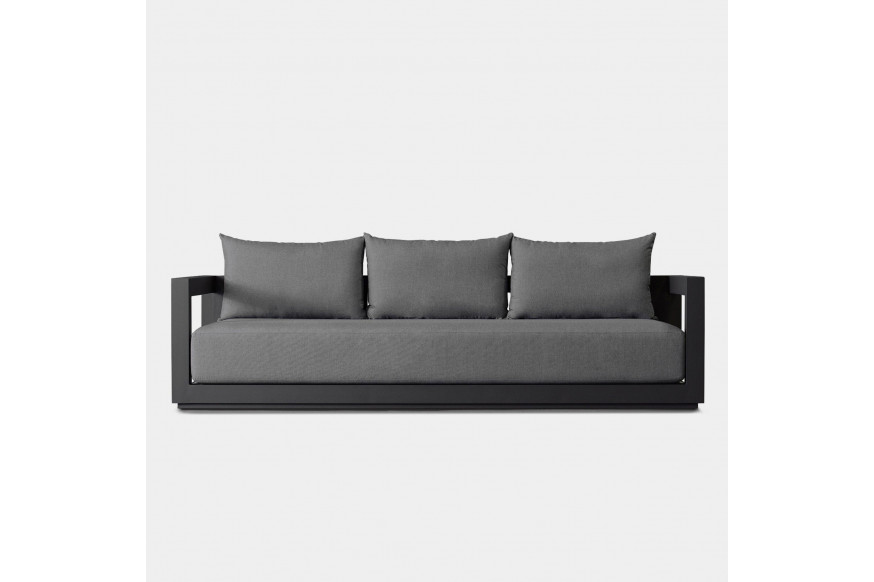 Harbour™ Vaucluse 3 Seat Sofa - Aluminum Asteroid, Siesta Indigo, Batyline Silver