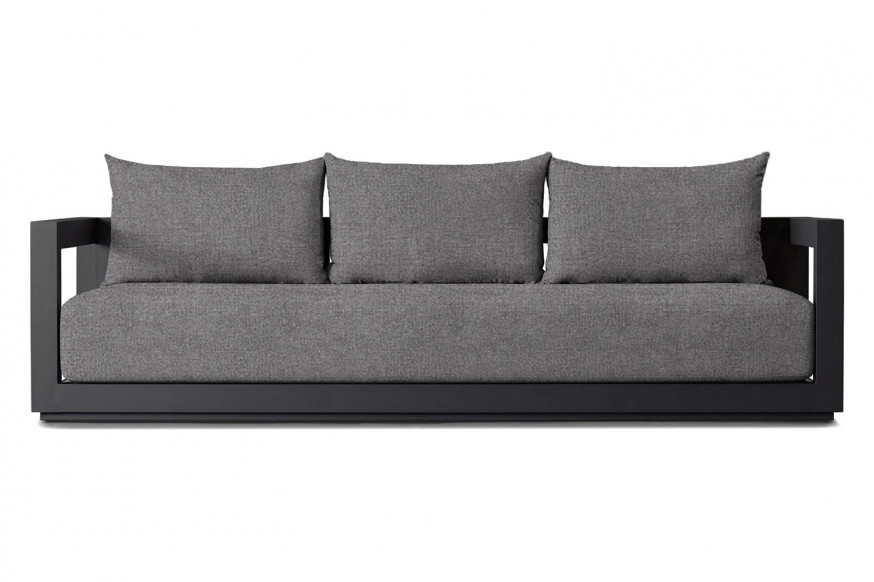 Harbour™ Vaucluse 3 Seat Sofa - Aluminum Asteroid, Siesta Slate