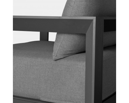 Harbour Vaucluse 2 Seat Sofa - Aluminum Asteroid, Copacabana Sand, Batyline Silver