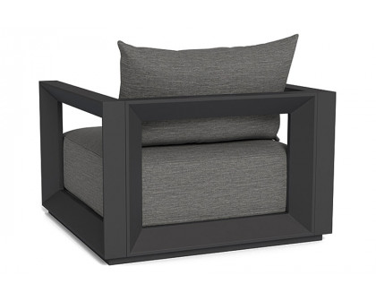 Harbour Vaucluse Lounge Chair - Aluminum Asteroid, Cast Slate