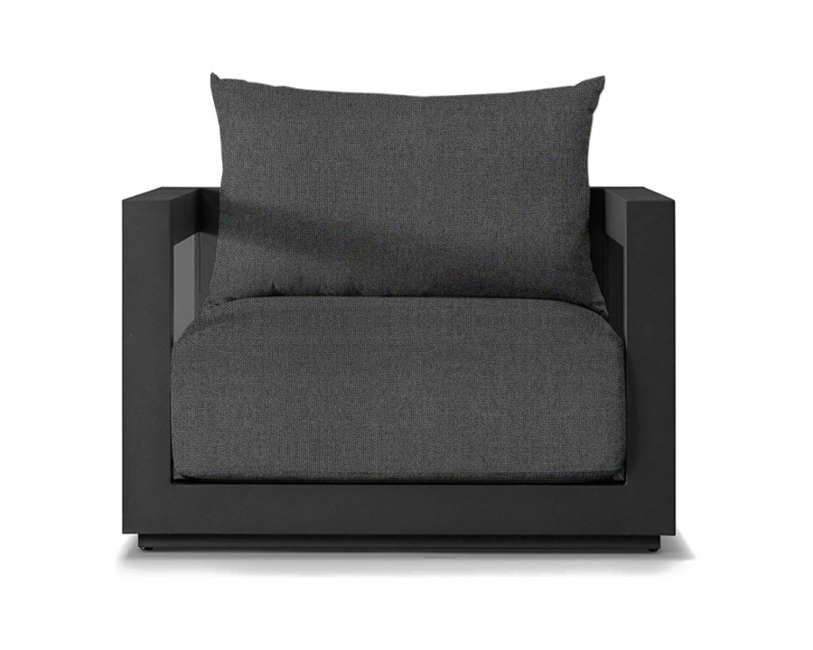 Harbour Vaucluse Swivel Lounge Chair - Aluminum Asteroid, Siesta Slate