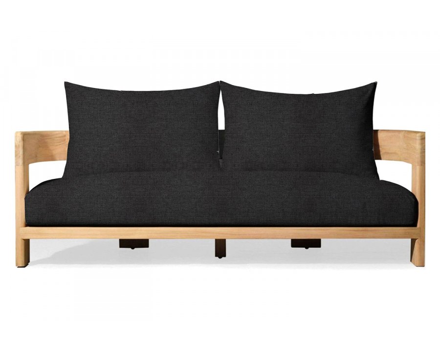 Harbour Victoria Teak 2 Seat Sofa - Teak Natural, Copacabana Midnight