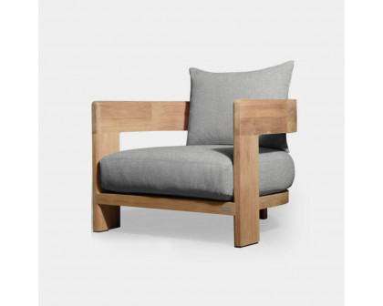 Harbour Victoria Teak Lounge Chair - Teak Natural, Copacabana Midnight