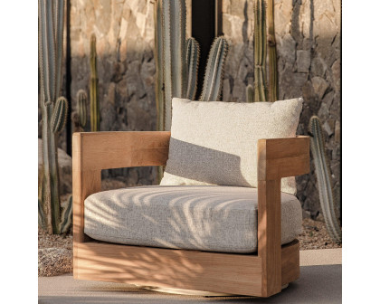 Harbour Victoria Teak Swivel Lounge Chair - Teak Natural, Lisos Piedra