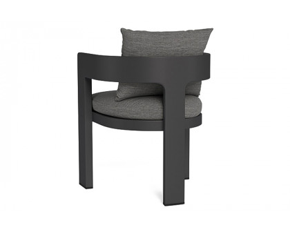 Harbour Victoria Dining Chair - Aluminum Asteroid, Cast Silver