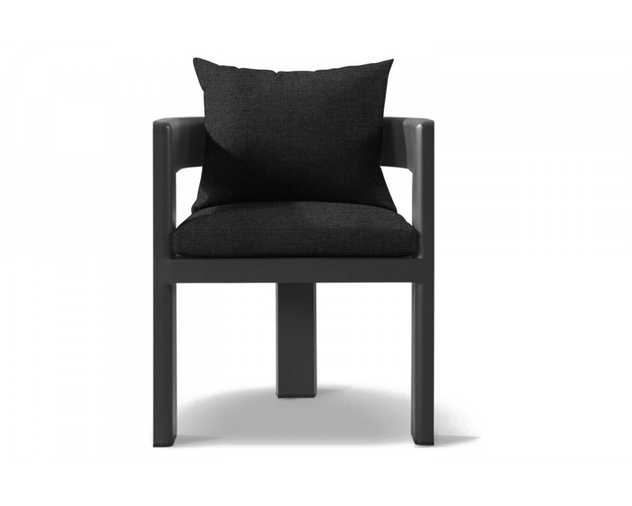 Harbour Victoria Dining Chair - Aluminum Asteroid, Copacabana Midnight