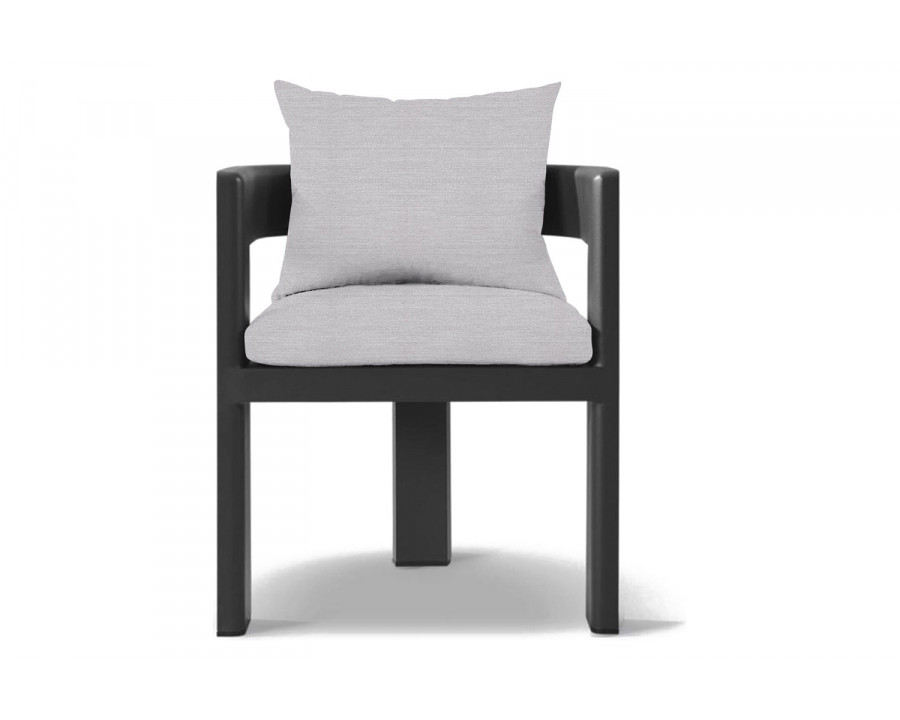 Harbour Victoria Dining Chair - Aluminum Asteroid, Panama Cloud