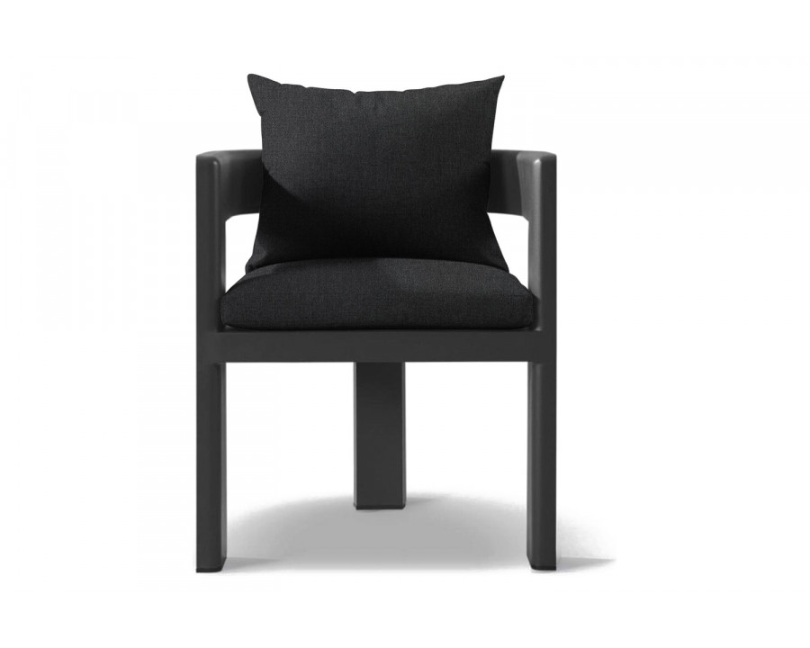 Harbour Victoria Dining Chair - Aluminum Asteroid, Panama Grafito