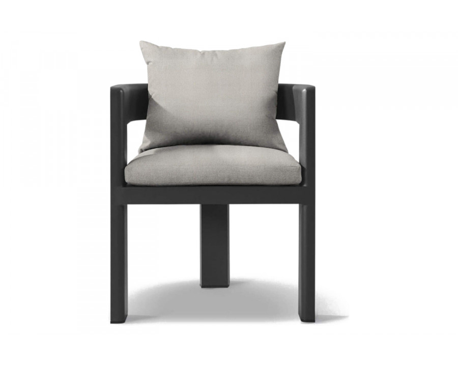 Harbour Victoria Dining Chair - Aluminum Asteroid, Riviera Ivory