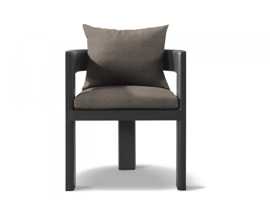 Harbour Victoria Dining Chair - Aluminum Asteroid, Riviera Stone