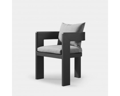 Harbour Victoria Dining Chair - Aluminum Asteroid, Siesta Indigo