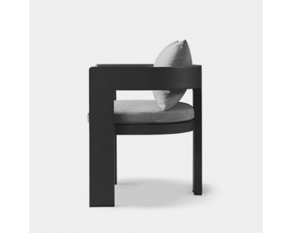 Harbour Victoria Dining Chair - Aluminum Asteroid, Siesta Indigo