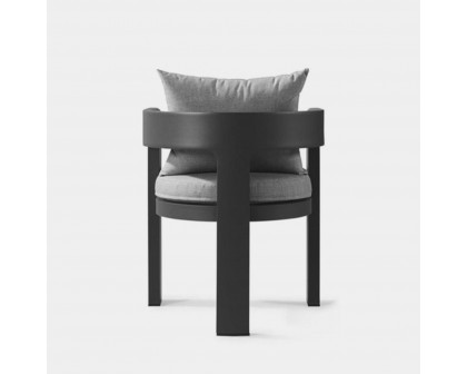 Harbour Victoria Dining Chair - Aluminum Asteroid, Siesta Indigo