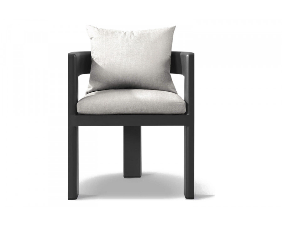 Harbour Victoria Dining Chair - Aluminum Asteroid, Siesta Ivory