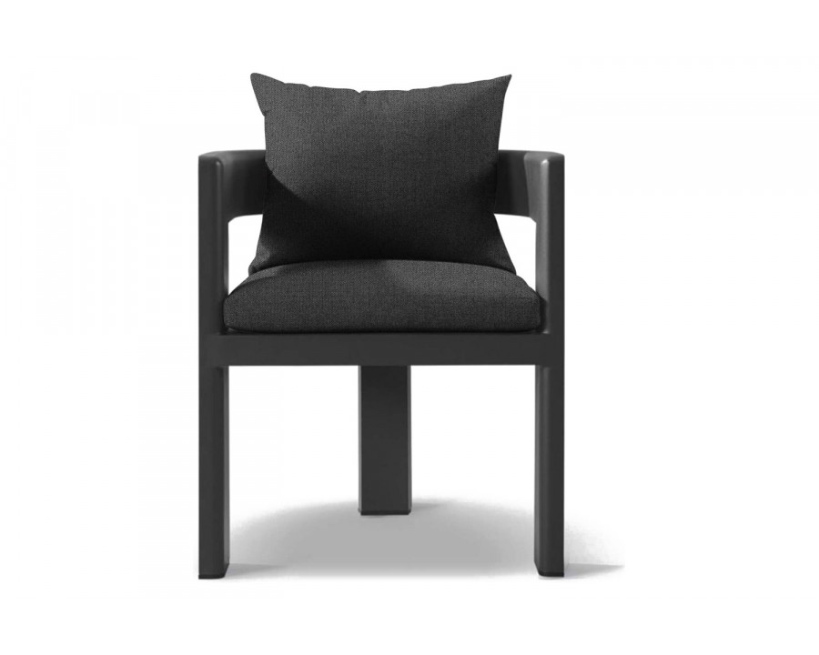 Harbour Victoria Dining Chair - Aluminum Asteroid, Siesta Slate