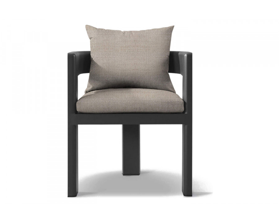 Harbour Victoria Dining Chair - Aluminum Asteroid, Siesta Taupe