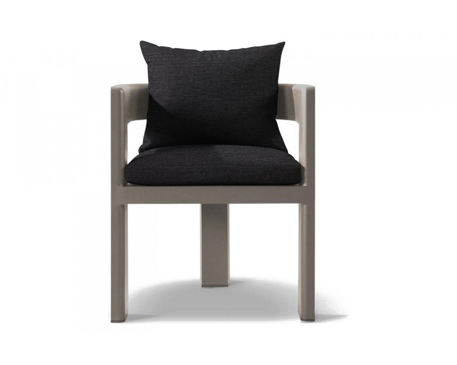 Harbour Victoria Dining Chair - Aluminum Taupe, Lisos Grafito