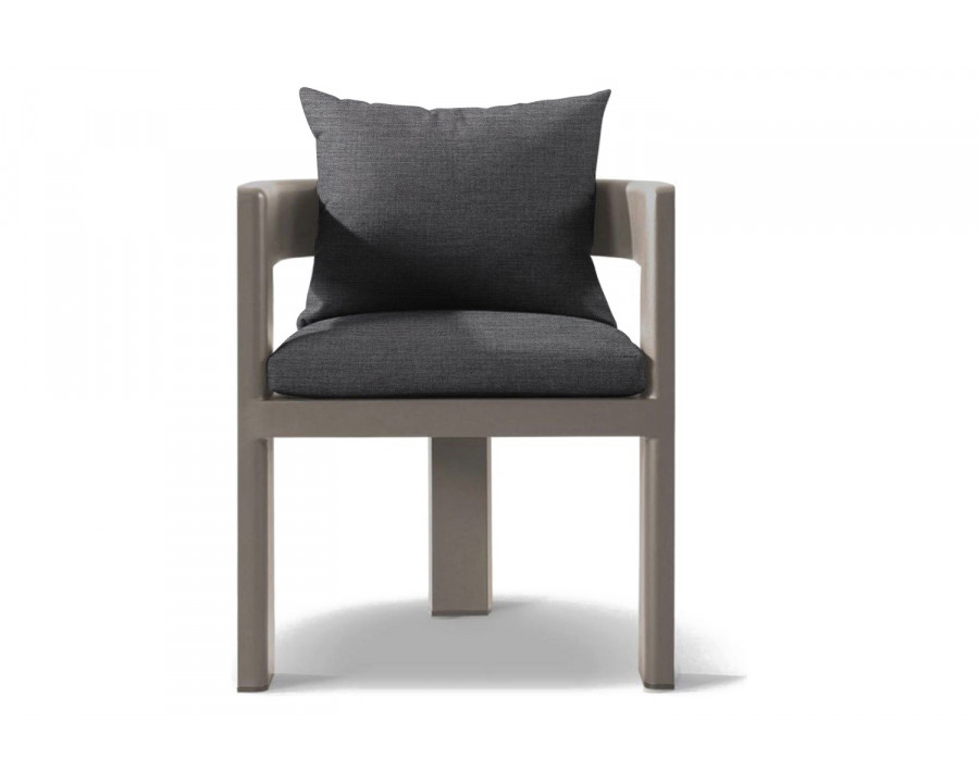 Harbour Victoria Dining Chair - Aluminum Taupe, Lisos Piedra