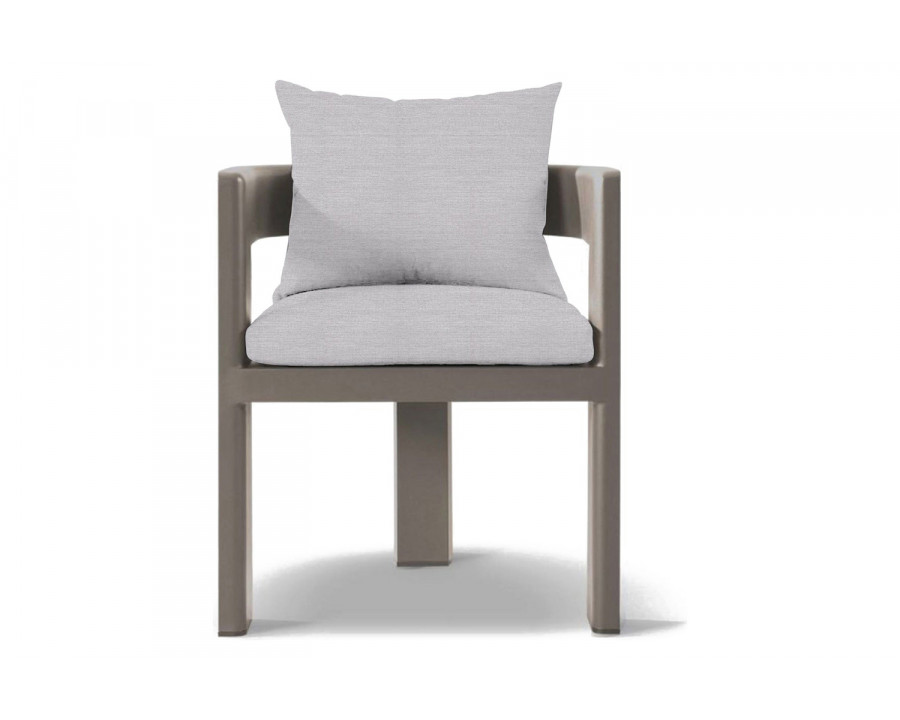 Harbour Victoria Dining Chair - Aluminum Taupe, Panama Cloud