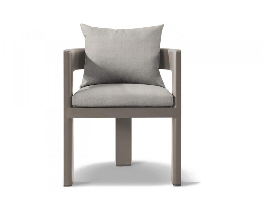 Harbour Victoria Dining Chair - Aluminum Taupe, Riviera Ivory