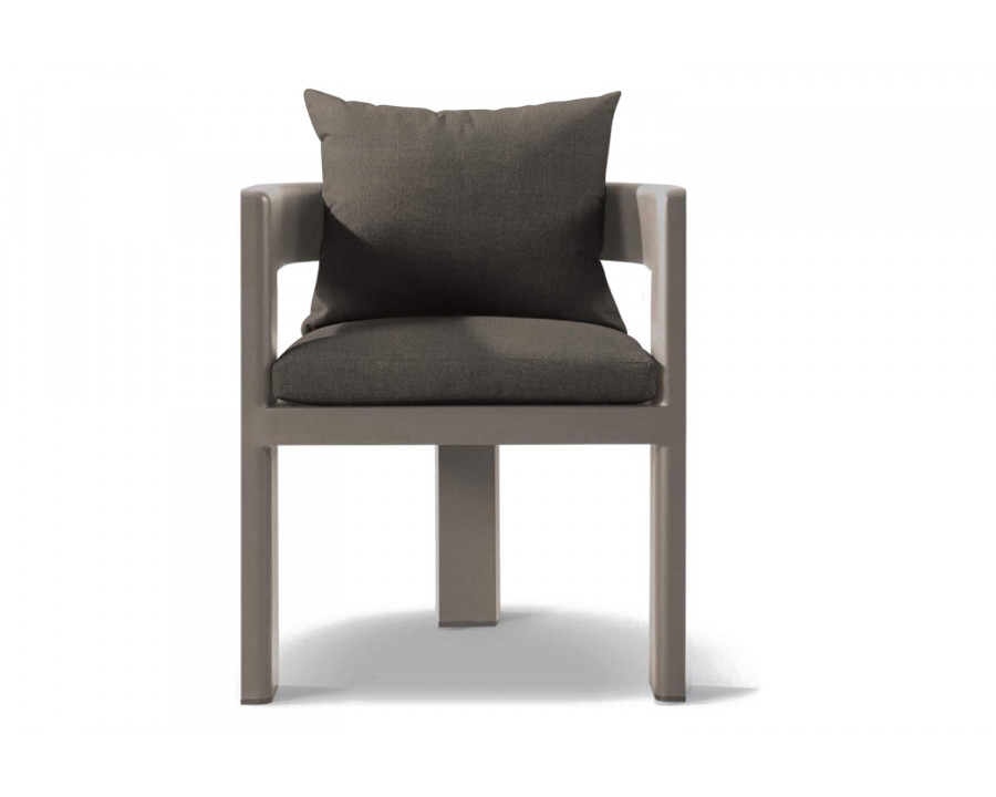 Harbour Victoria Dining Chair - Aluminum Taupe, Riviera Stone