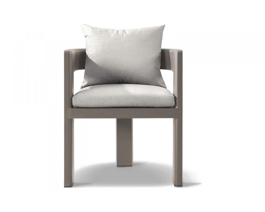 Harbour Victoria Dining Chair - Aluminum Taupe, Siesta Ivory