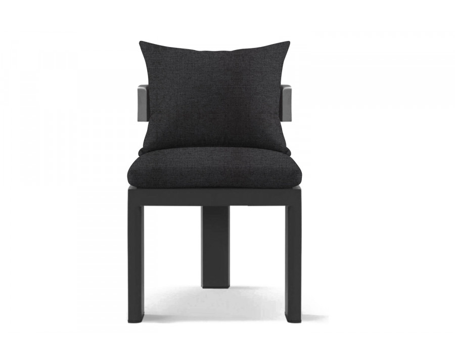 Harbour Victoria Armless Dining Chair - Aluminum Asteroid, Copacabana Midnight