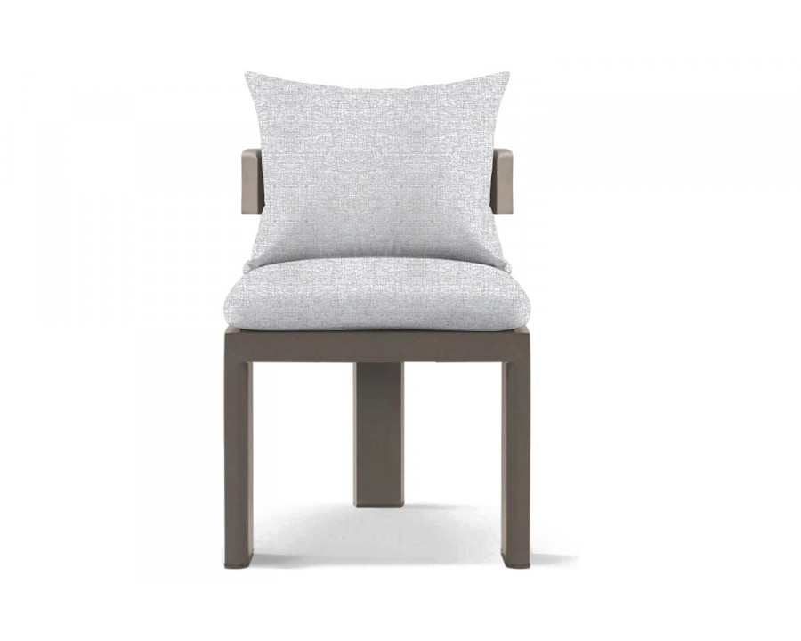 Harbour Victoria Armless Dining Chair - Aluminum Taupe, Copacabana Sand