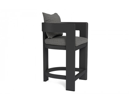 Harbour Victoria Counter Stool - Aluminum Asteroid, Lisos Grafito